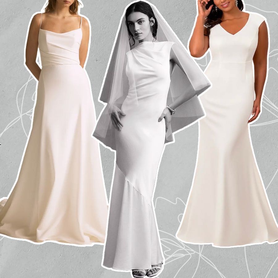 Collage of Best Quiet Luxury Wedding Dresses 