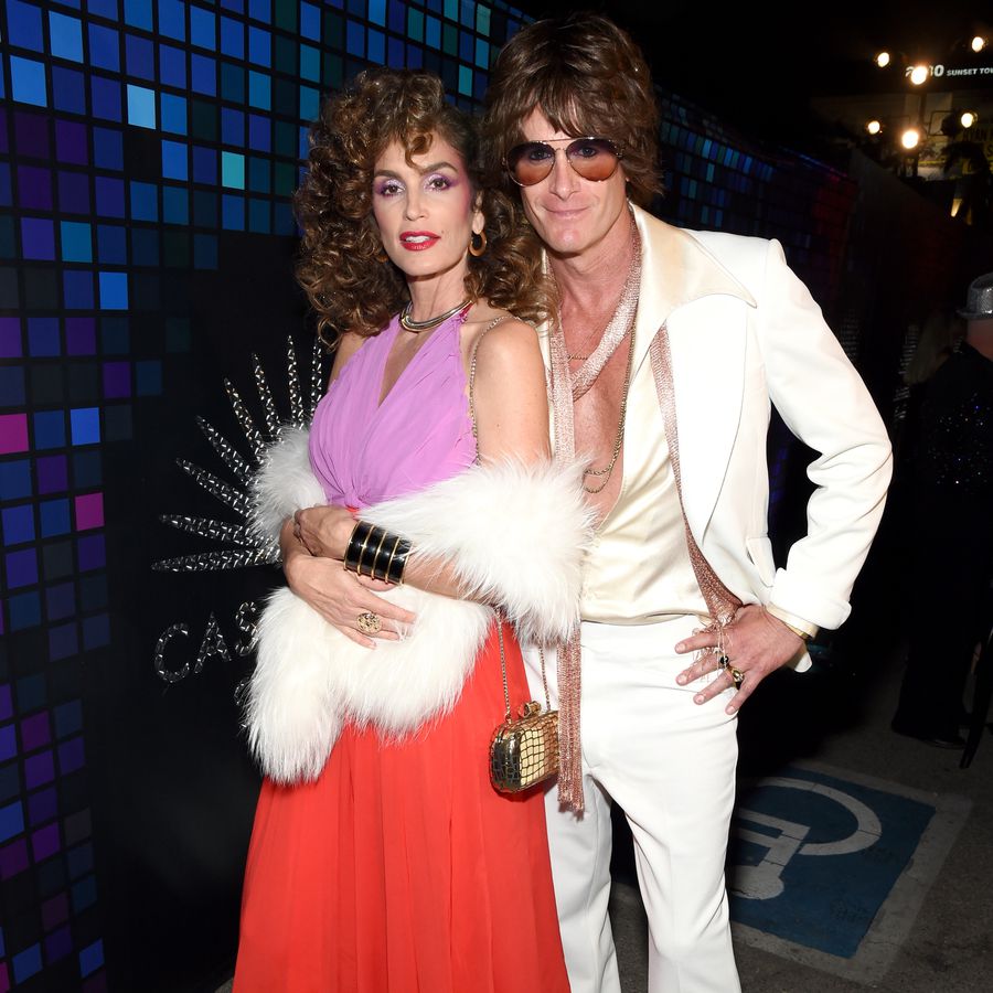 Cindy Crawford and Rande Gerber dressed up in a couples costume for the Casamigos Halloween Party