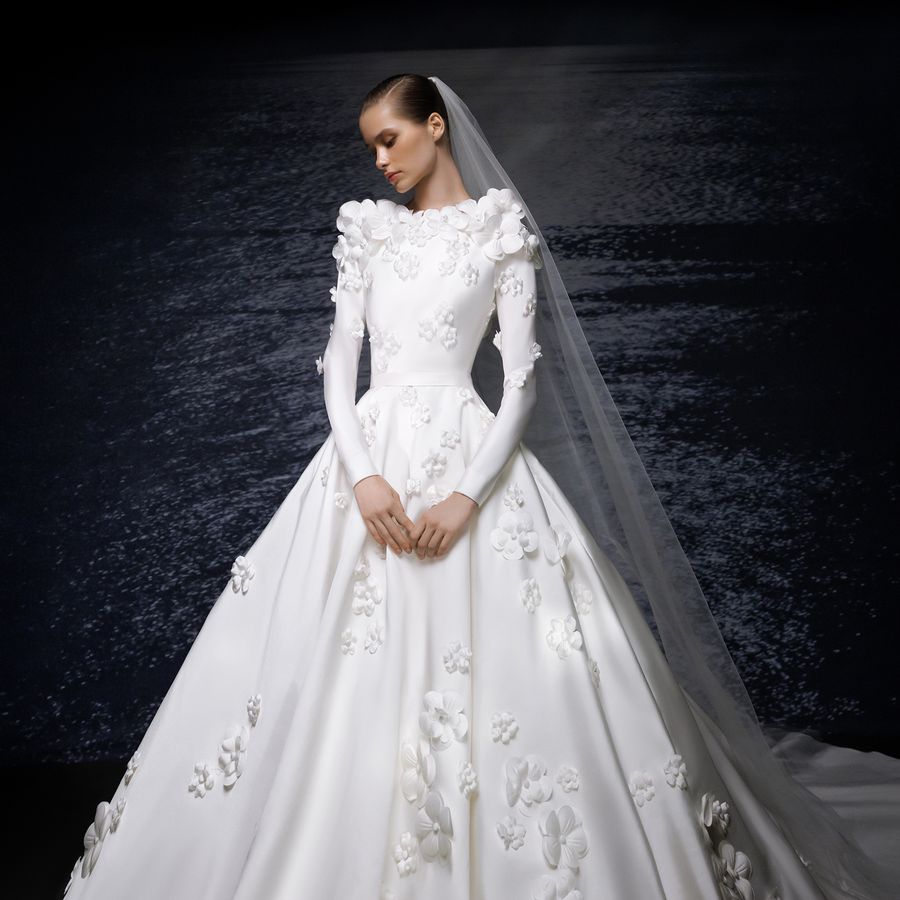 Elie Saab Bridal floral wedding dress