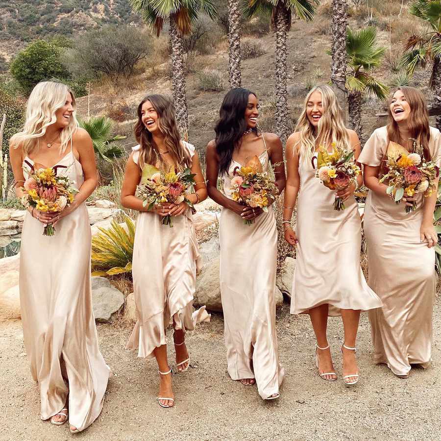 Best Gold Bridesmaid Dresses