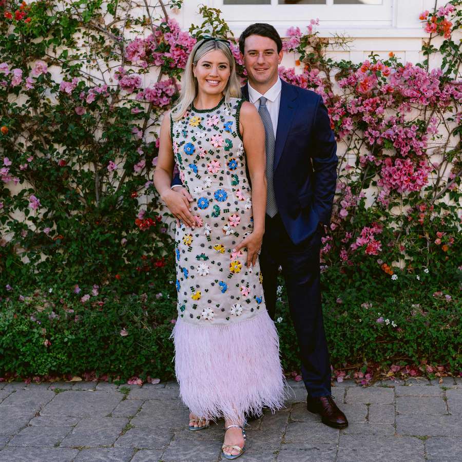 Meredith and William at their Montecito rehearsal dinner